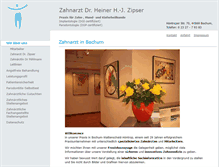 Tablet Screenshot of praxis-zipser.de